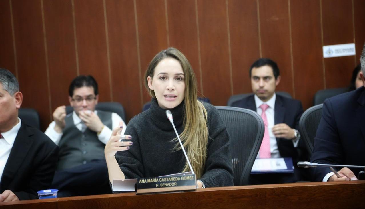 La senadora Ana María Castañeda.