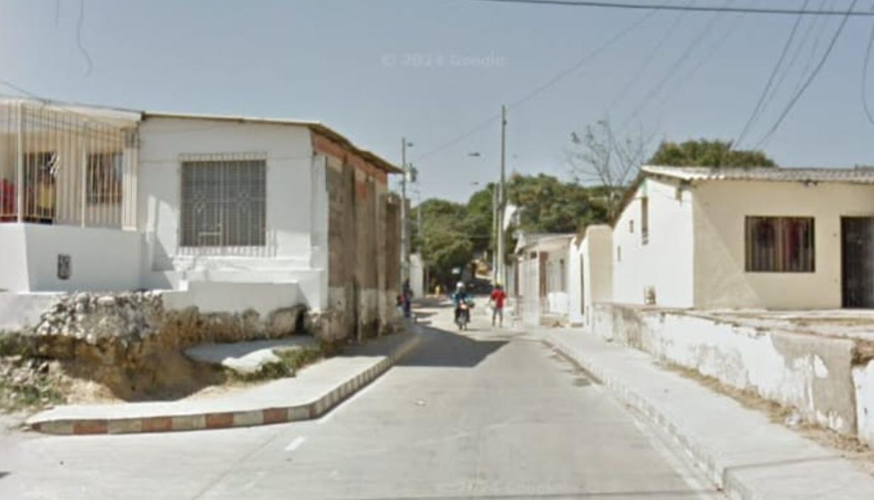 Aspecto del barrio 7 de Abril, sector donde se cometió el crimen. 