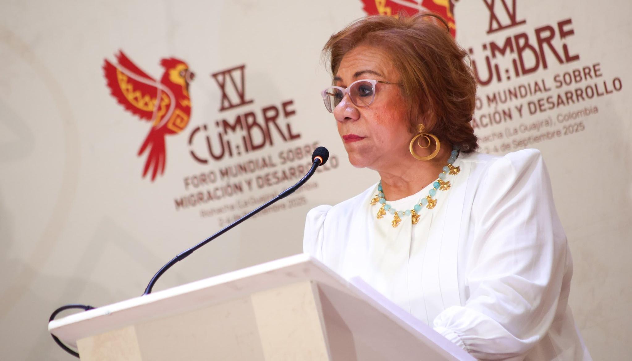 La Canciller Yolanda Villavicencio Mapy.