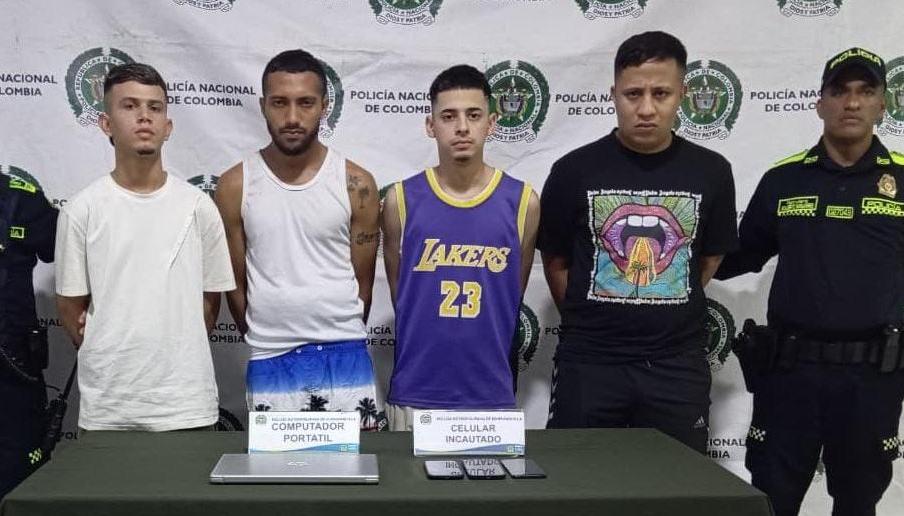 Dos de los capturados enviados a prisión, un con domiciliaria y otro dejado en libertad.