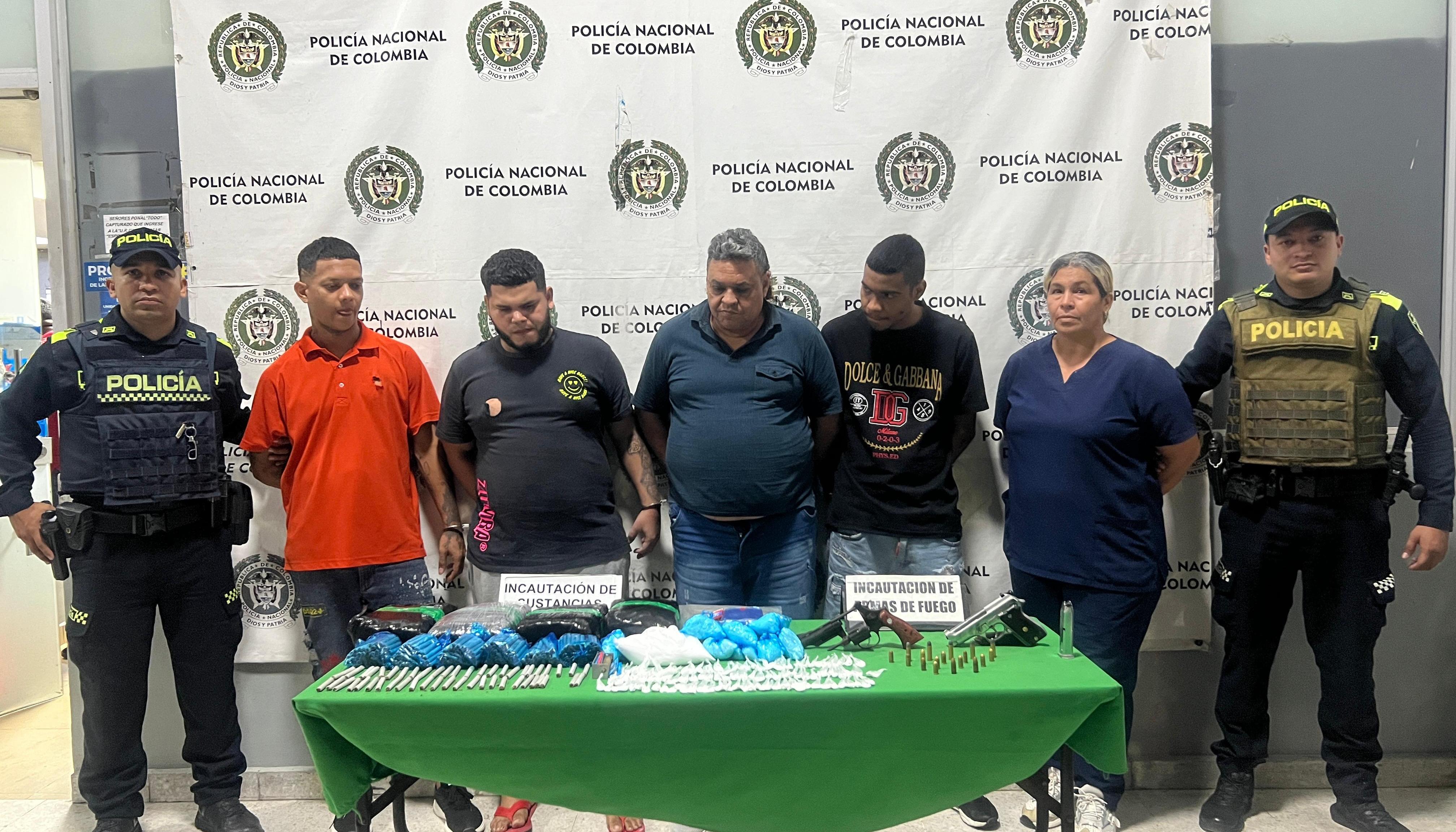 Los capturados quedaron a disposición de la URI de la Fiscalía, en Barranquilla. 