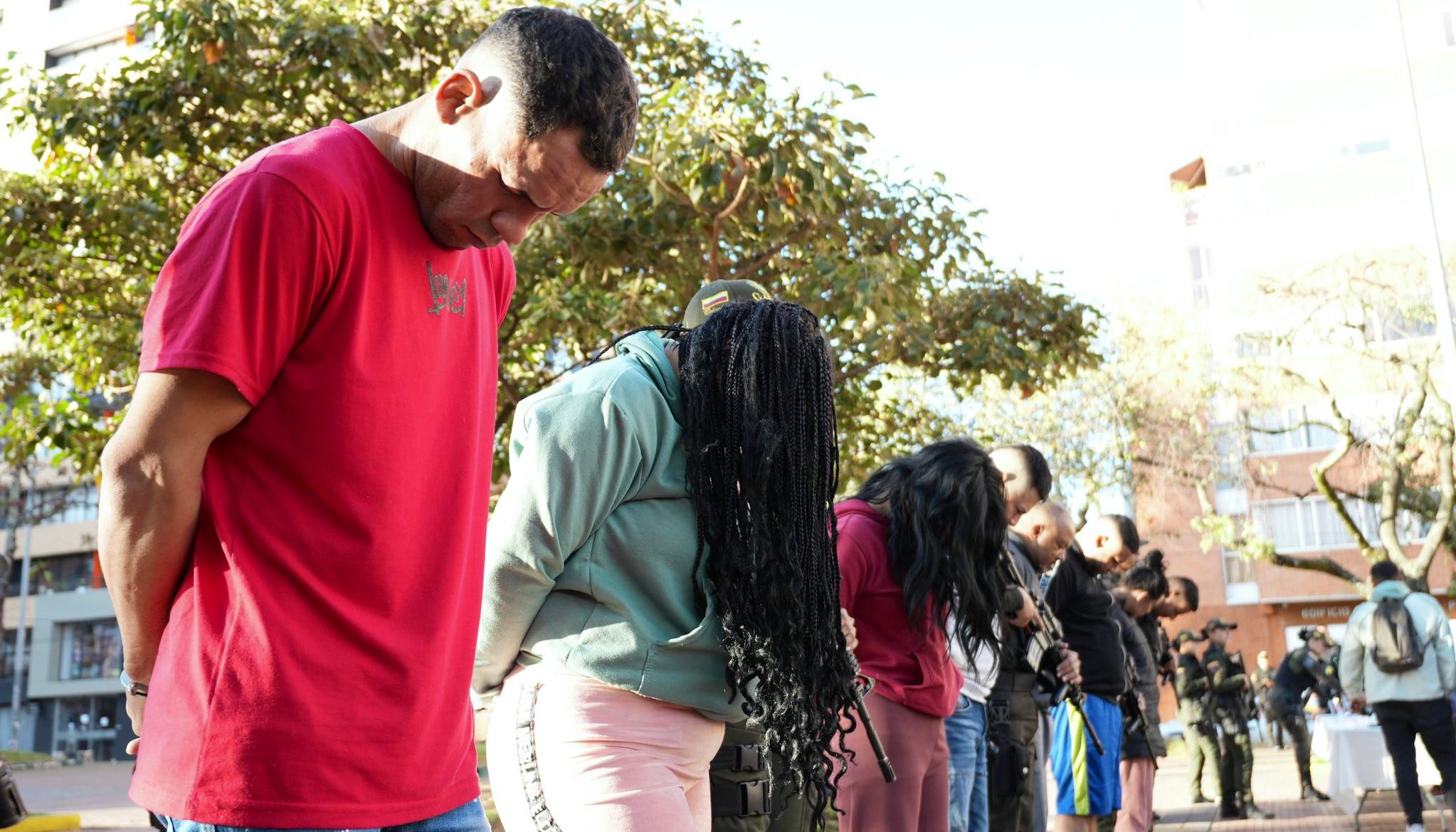 Los capturados fueron presentados a la opinión pública este lunes en la capital del país. 