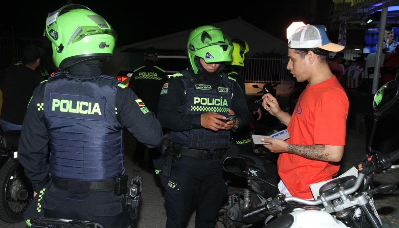 Despliegue de la Fuerza Pública en la ciudad.