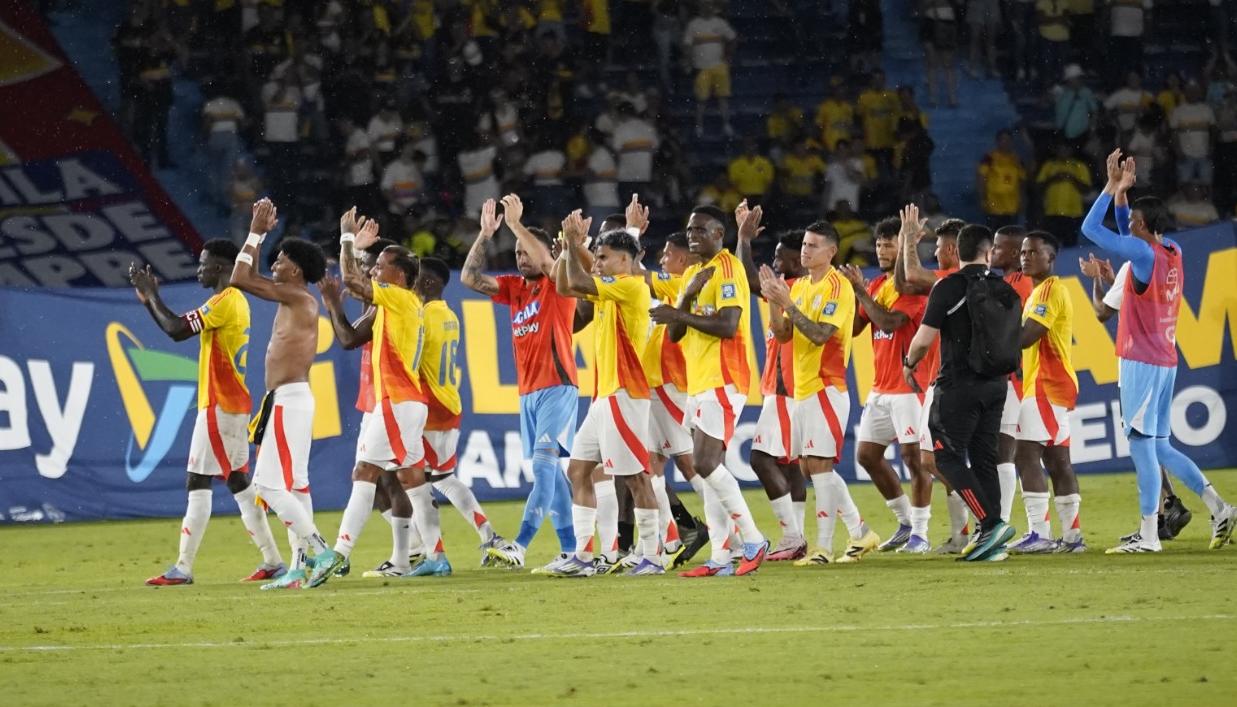 Colombia después de clasificar al Mundial.