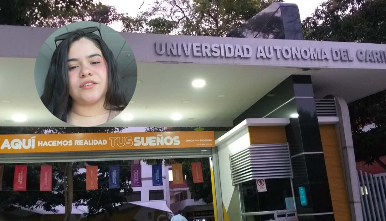 Claudia Vargas, estudiante de la Uniautónoma. 