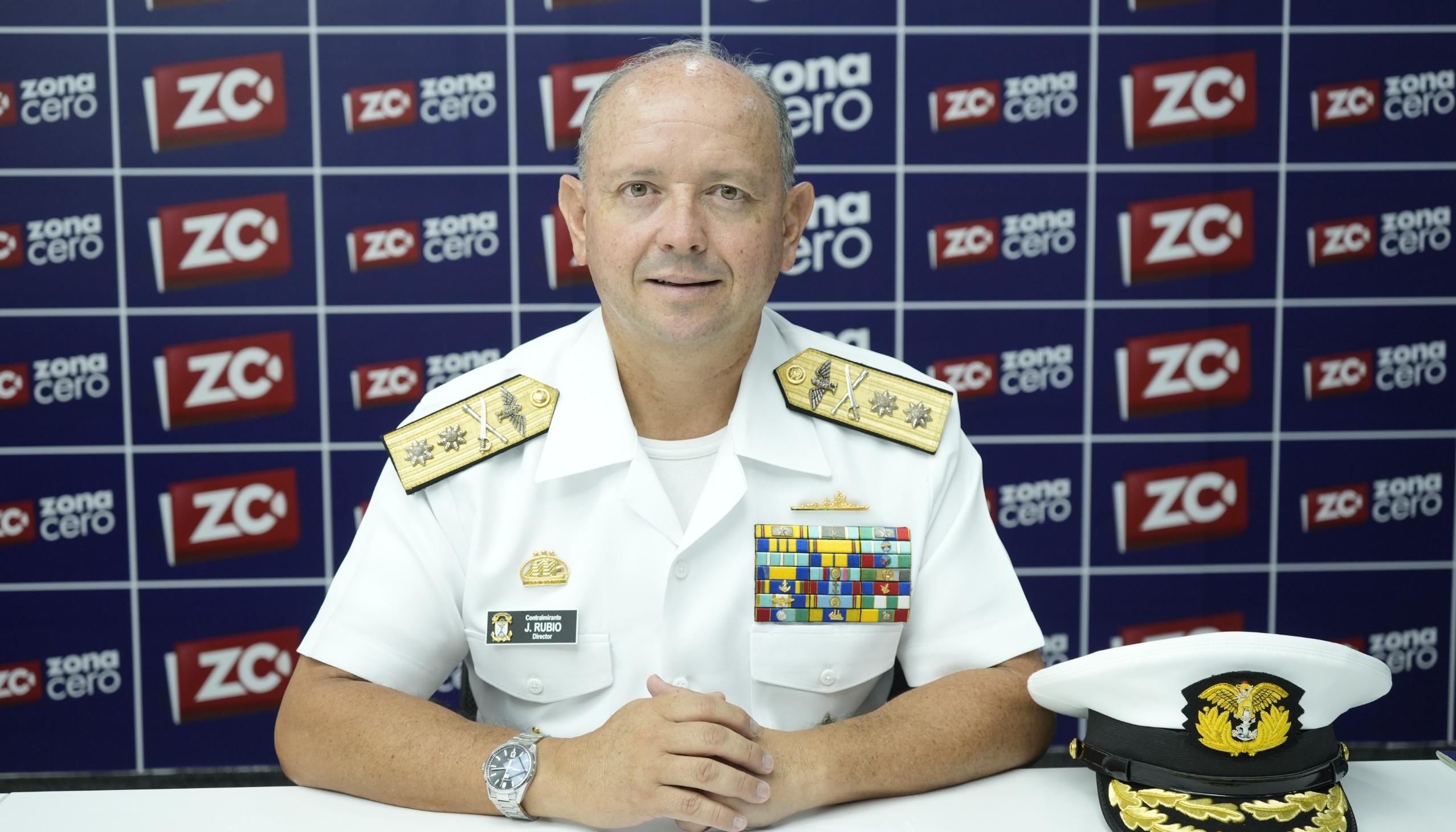 Contralmirante Javier Hernando Rubio Barrera, Director de la Escuela Naval de Suboficiales.