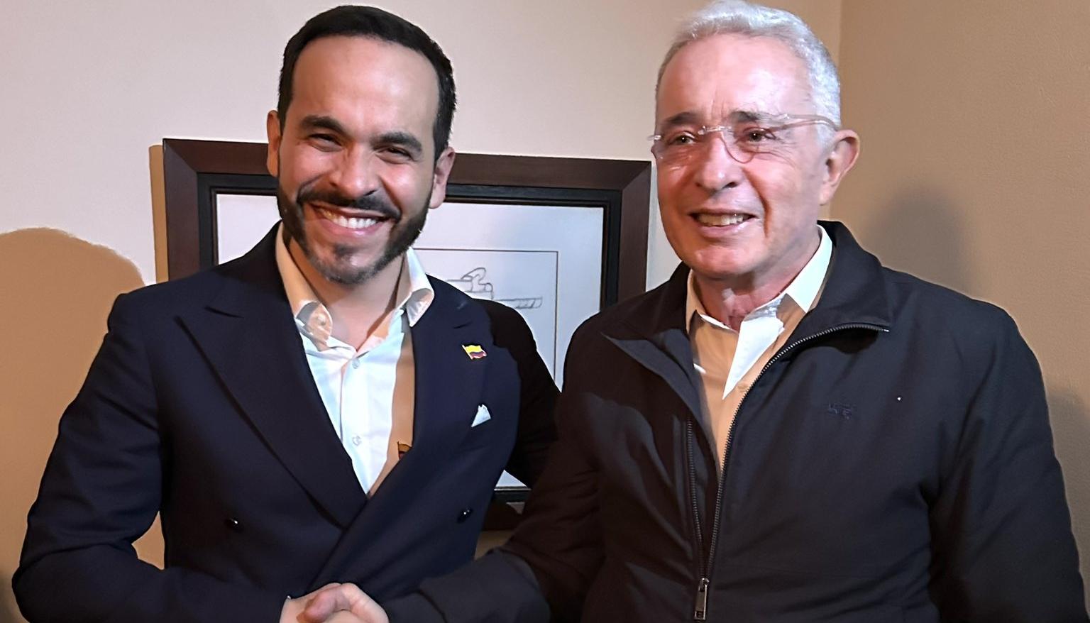 Abelardo De La Espriella y Álvaro Uribe Vélez.