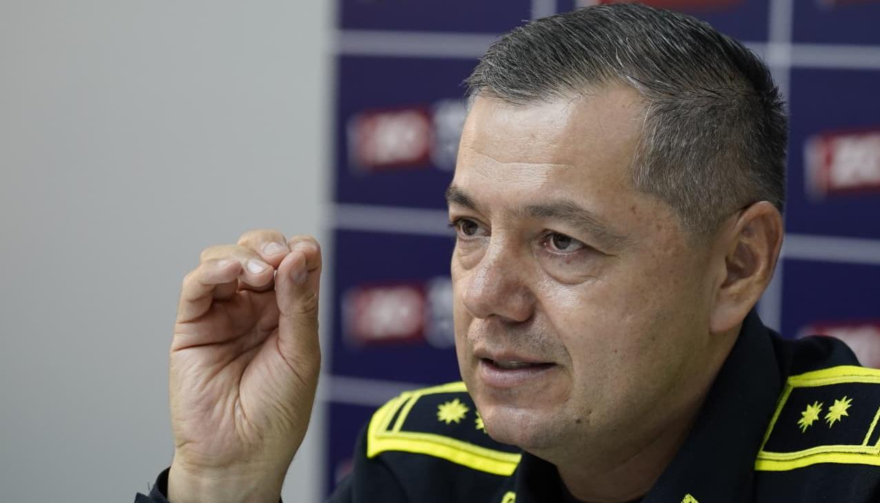 General Edwin Urrego, comandante de la Policía Metropolitana de Barranquilla. 