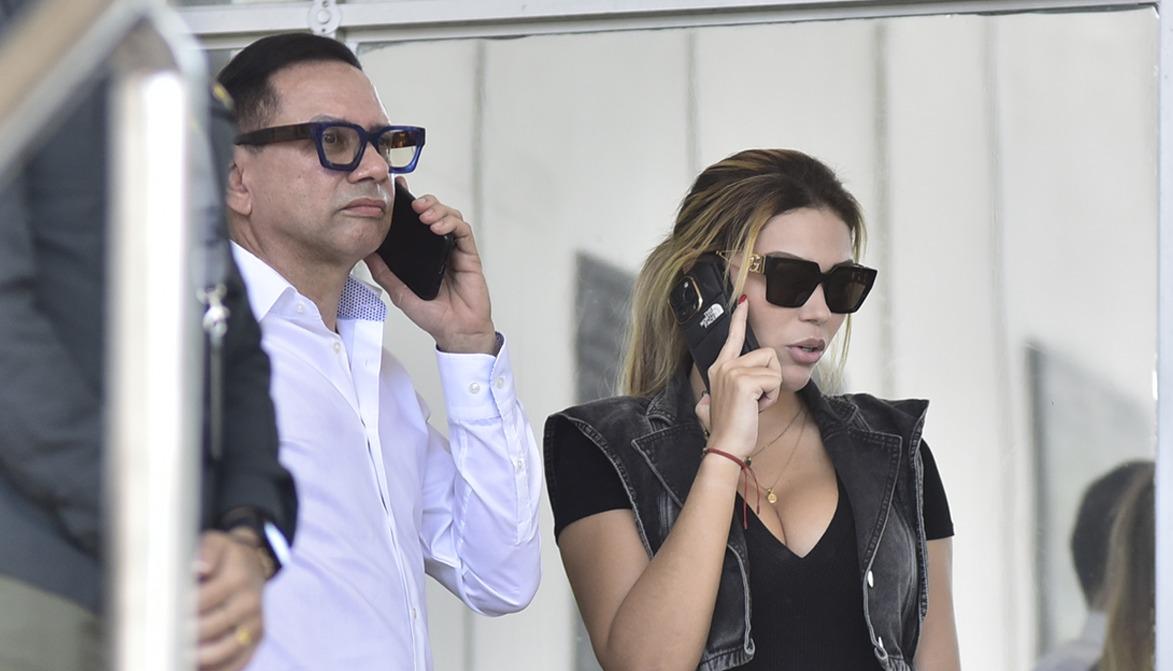 El abogado Alait Freja y Daysuris Vásquez.