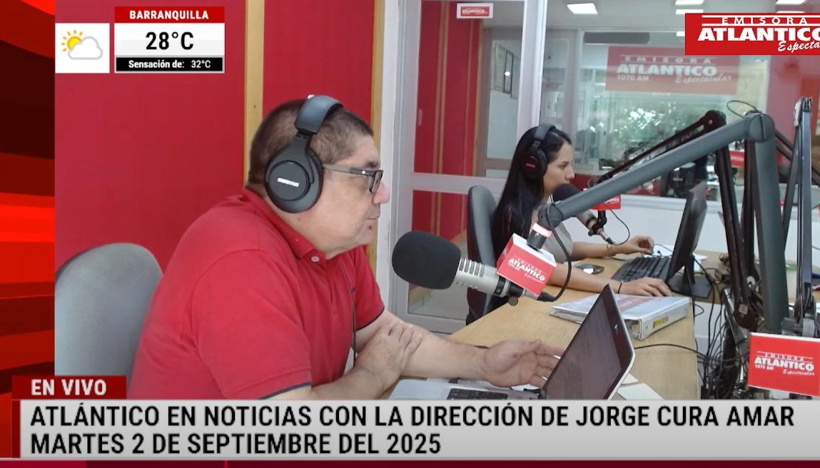 Transmisión de Atlántico en Noticias.