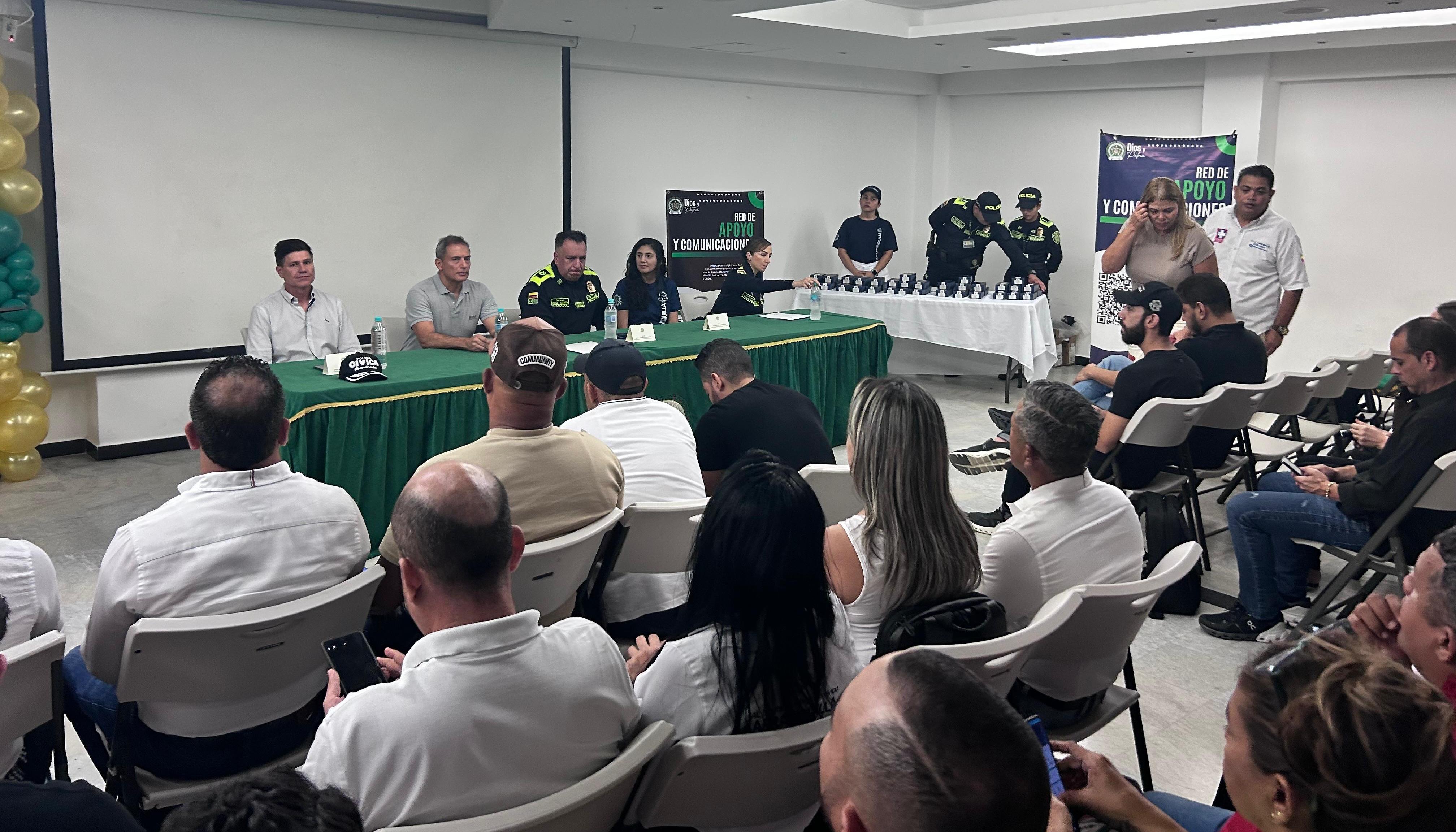 Aspecto de la reunión con los ediles de las Juntas Administradoras Locales. 