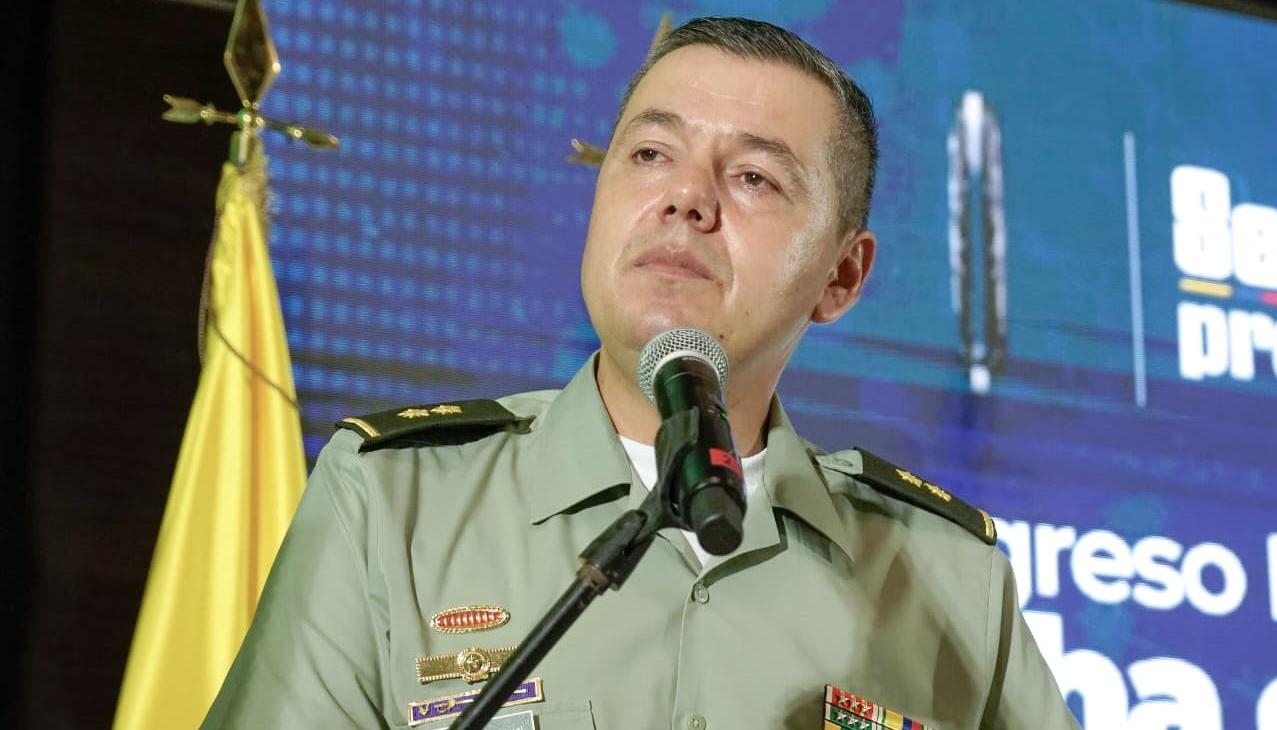 El general Edwin Urrego, comandante de la Policía Metropolitana de Barranquilla.