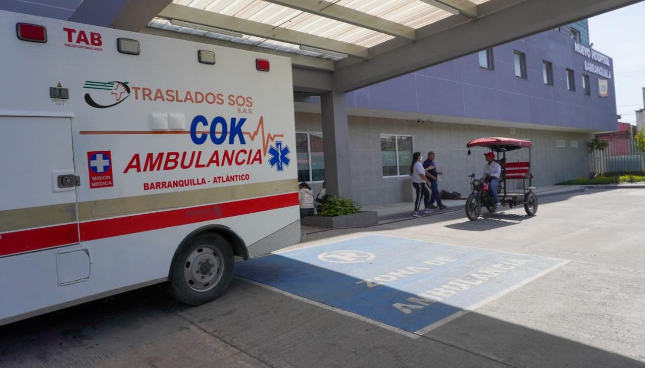 Entrada del nuevo Hospital General de Barranquilla.