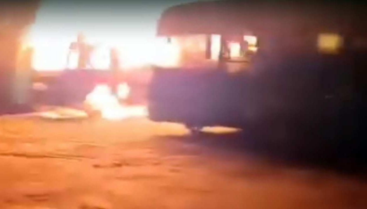 Incendio en nevada de Sobusa.