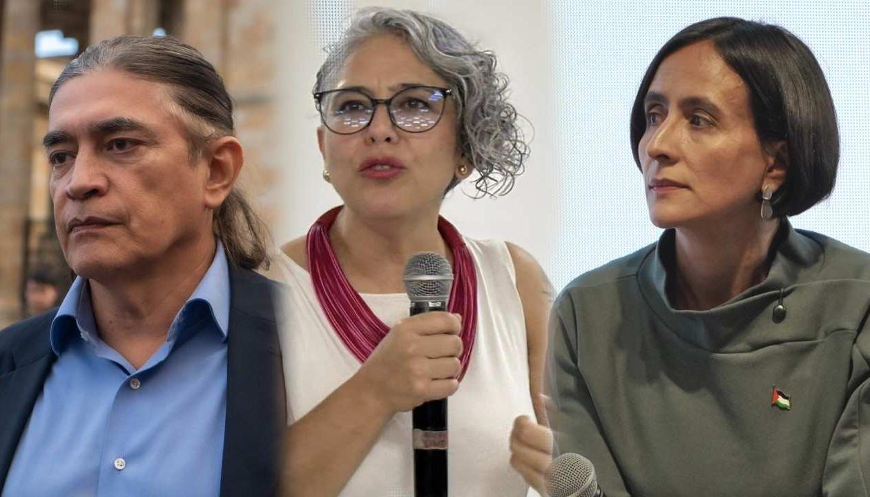 Gustavo Bolívar, María José Pizarro y Susana Muhamad.