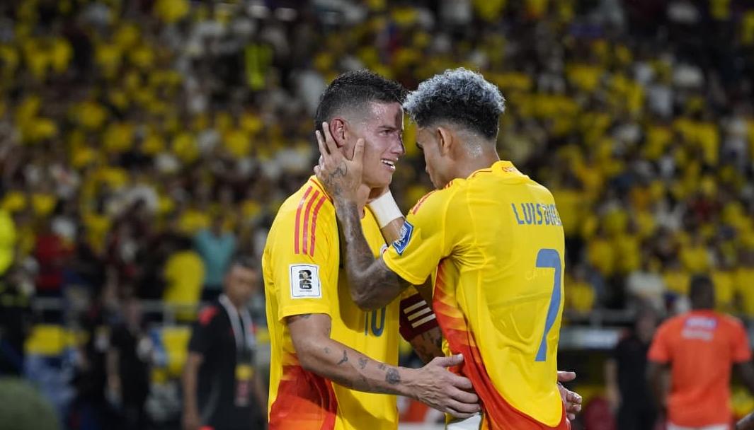 James Rodríguez y Luis Díaz.
