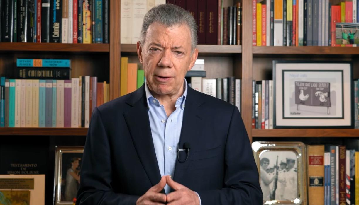 El expresidente Juan Manuel Santos.