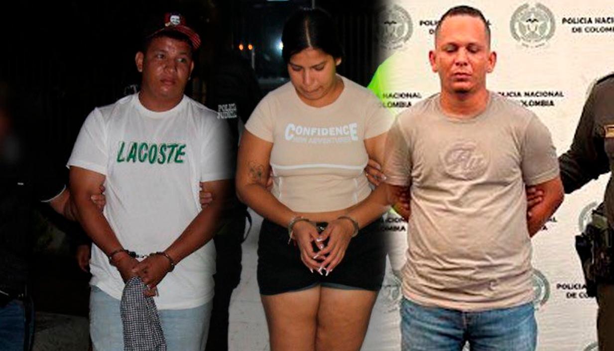 Wilfrido Rafael Arroyo Fernández, Katherine Paola Quiroz Rodríguez y Deiver Jair Rodríguez Burgos.