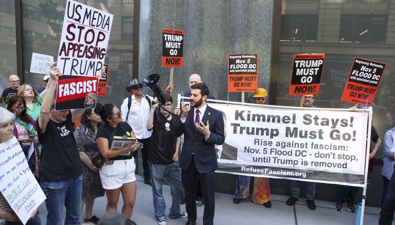 Imagen de la protesta.