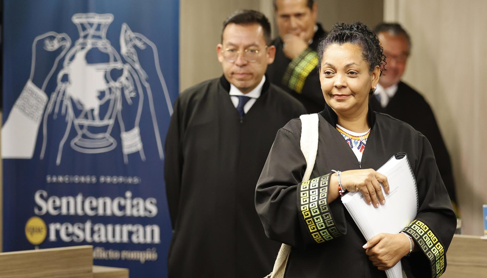 La magistrada Ana Manuela Ochoa Arias, de la JEP