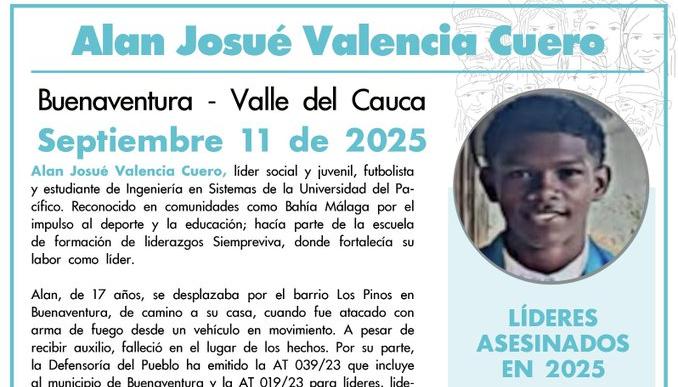 Alan Josué Valencia Cuero. 