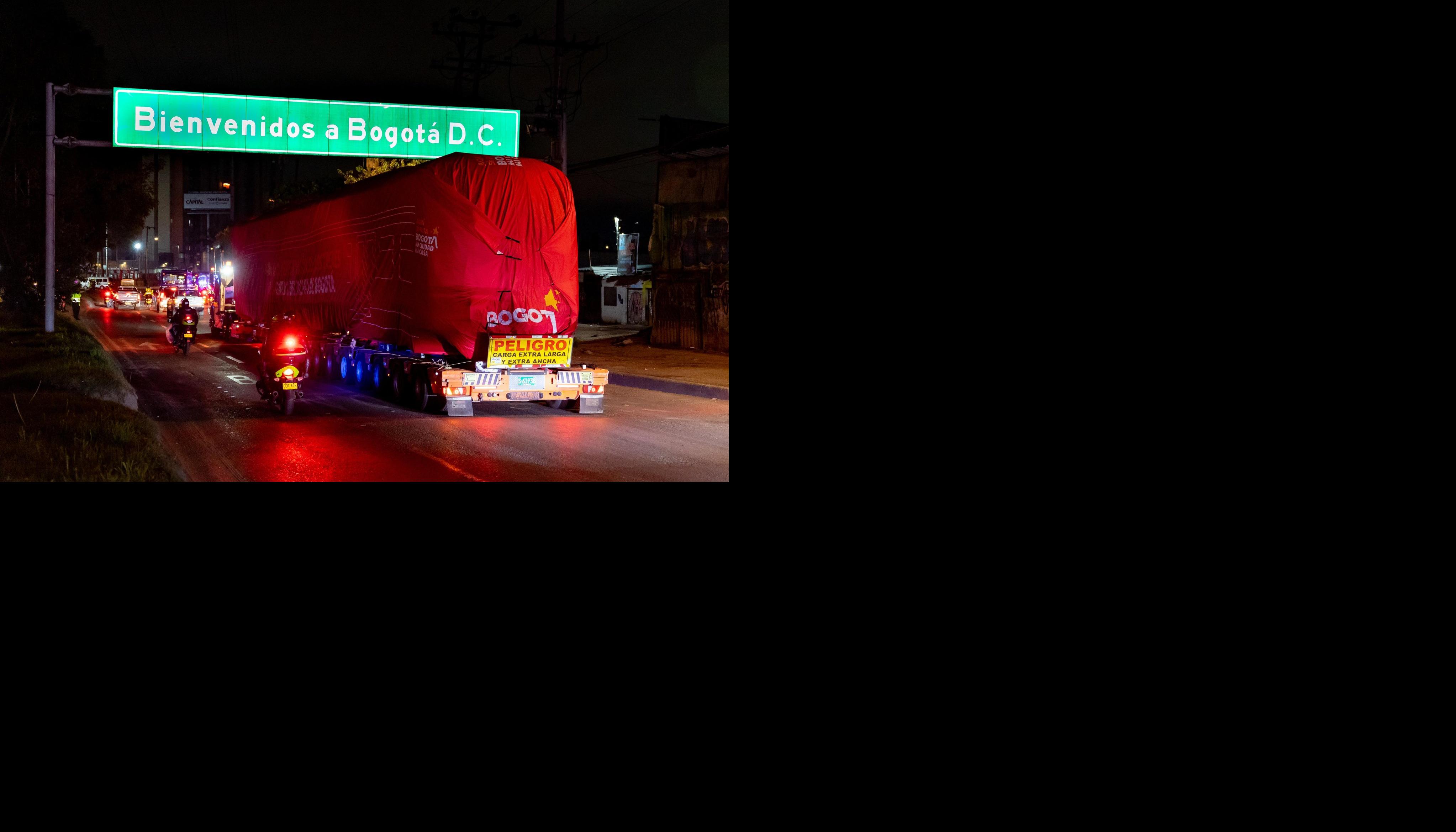 La llegada de los primeros vagones.