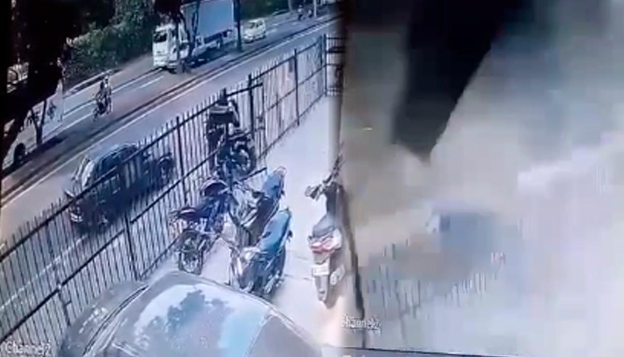 Impresionante video muestra el momento exacto del atentado en Cali