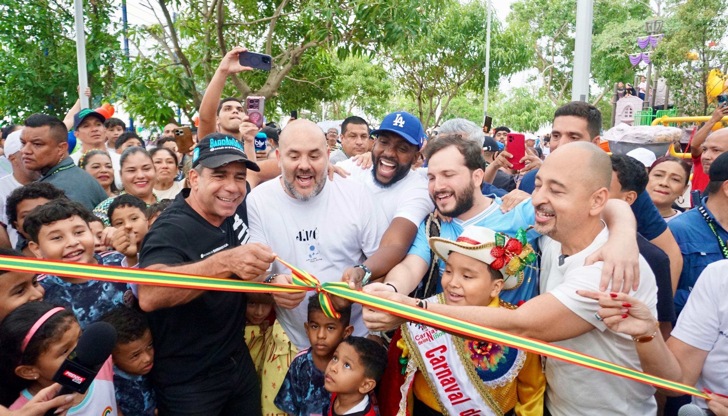 Inauguración del parque La Solución.