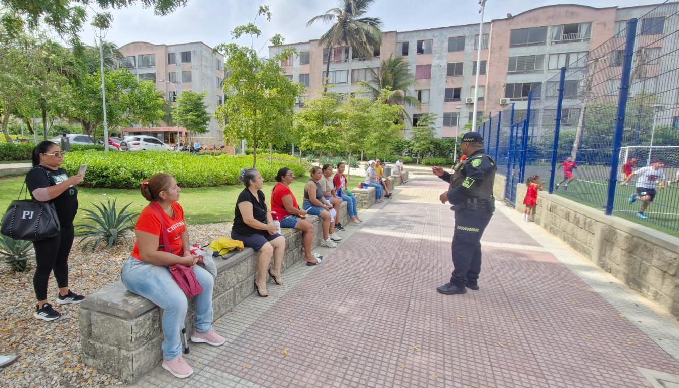 Fortalecimiento de la vigilancia en parques de Barranquilla.