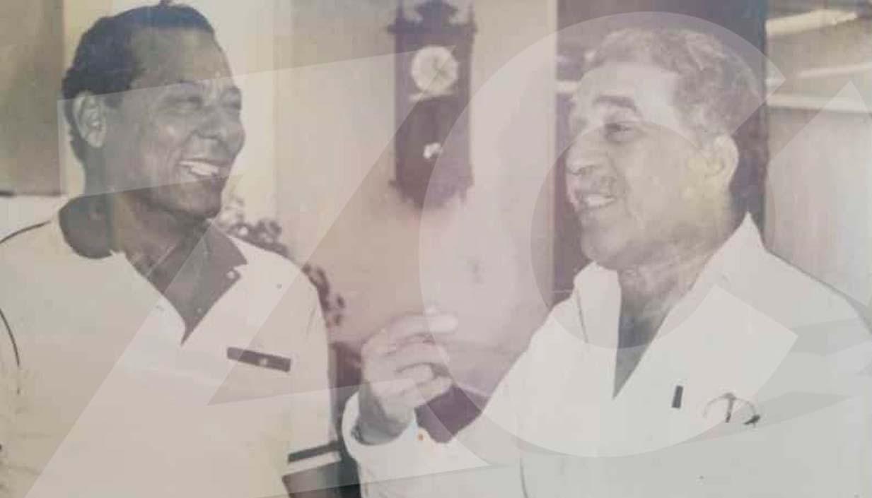 Pedro Acosta con el Premio Nobel, Gabriel García Márquez