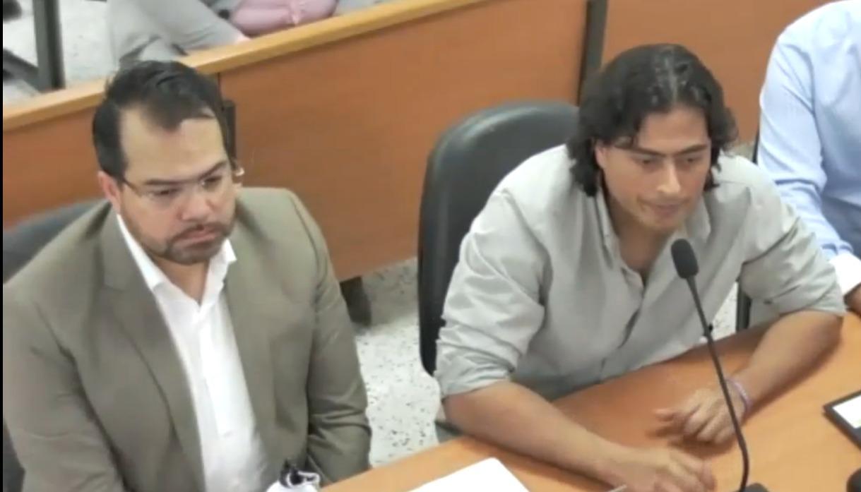 Nicolás Petro durante el juicio.