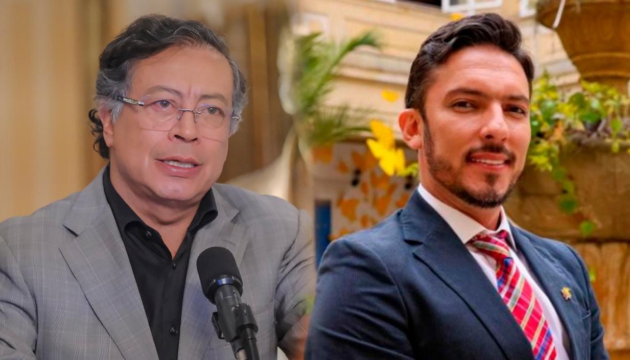 Presidente Gustavo Petro y Juan Carlos Florián.