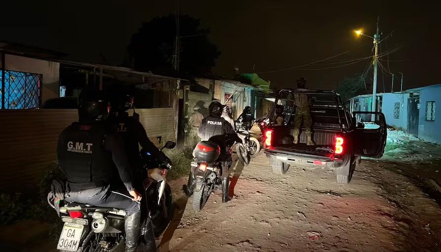La Policía en la provincia de Santo Domingo, en Ecuador. 