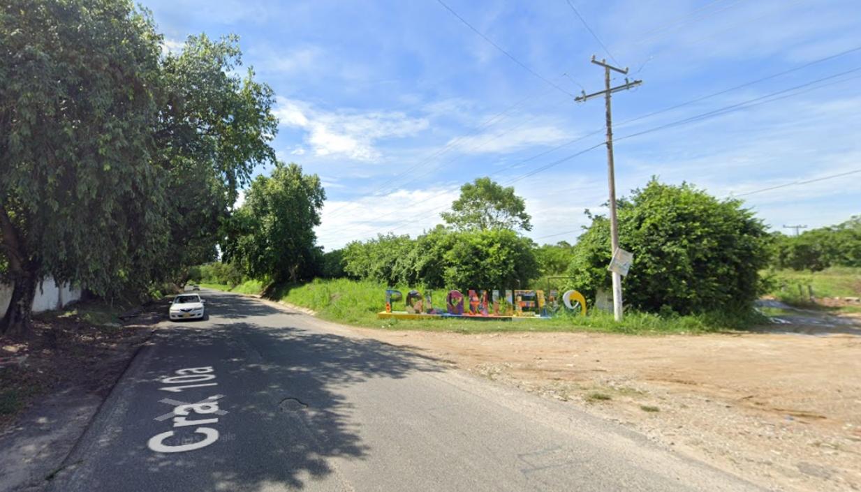 Entrada al municipio de Polonuevo. 