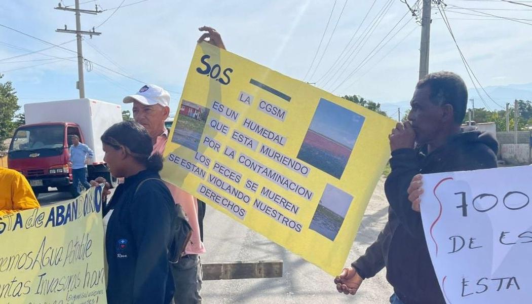 Imagen de la protesta de este miércoles.