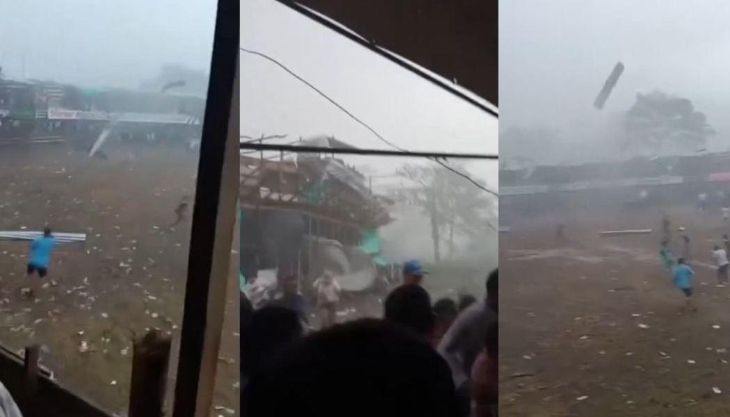 Imágenes del vendaval.