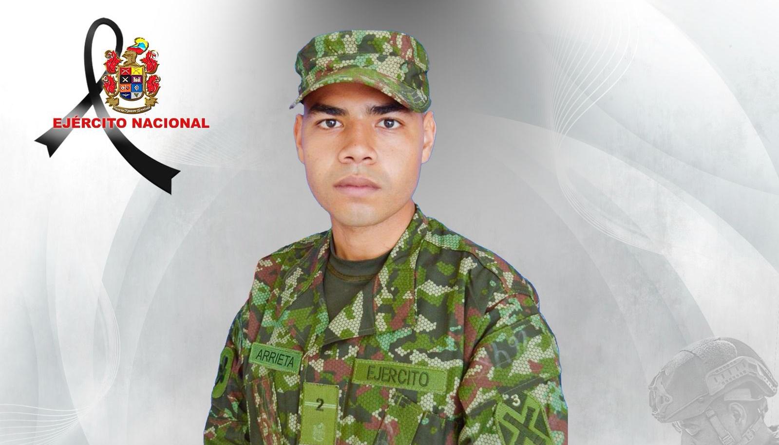 Soldado Juan David Arrieta.