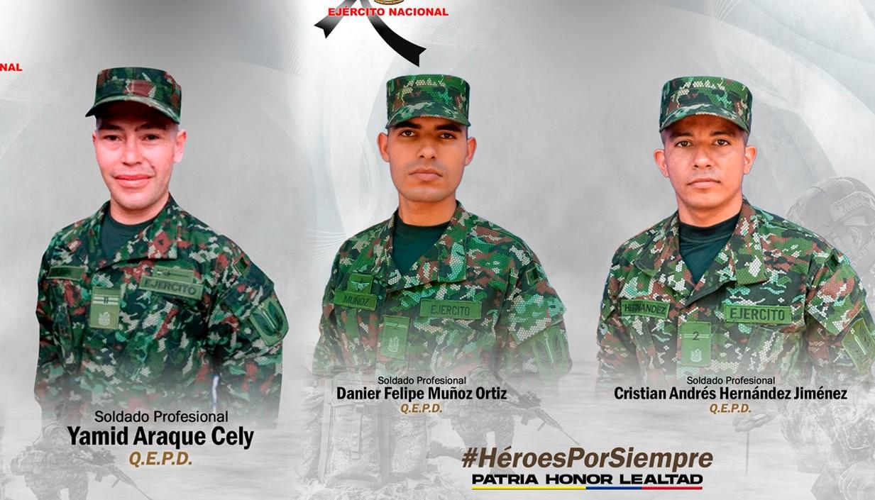 Los soldados asesinados.