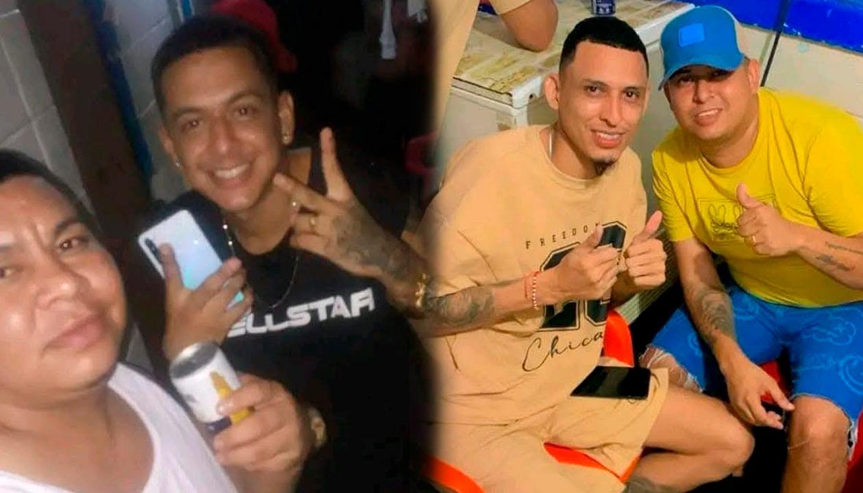 Reclusos tomando cerveza al interior de la cárcel El Bosque de Barranquilla.