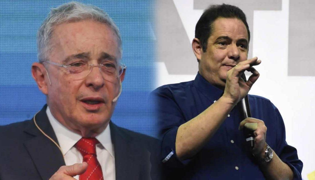 Álvaro Uribe y Germán Vargas Lleras, líderes del Centro Democrático y Cambio Radical.