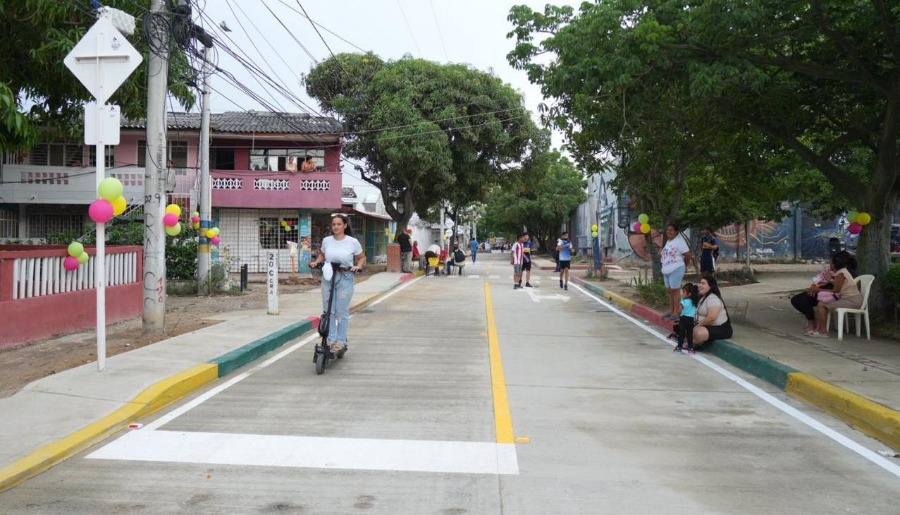 Vía entregada en Los Trupillos.