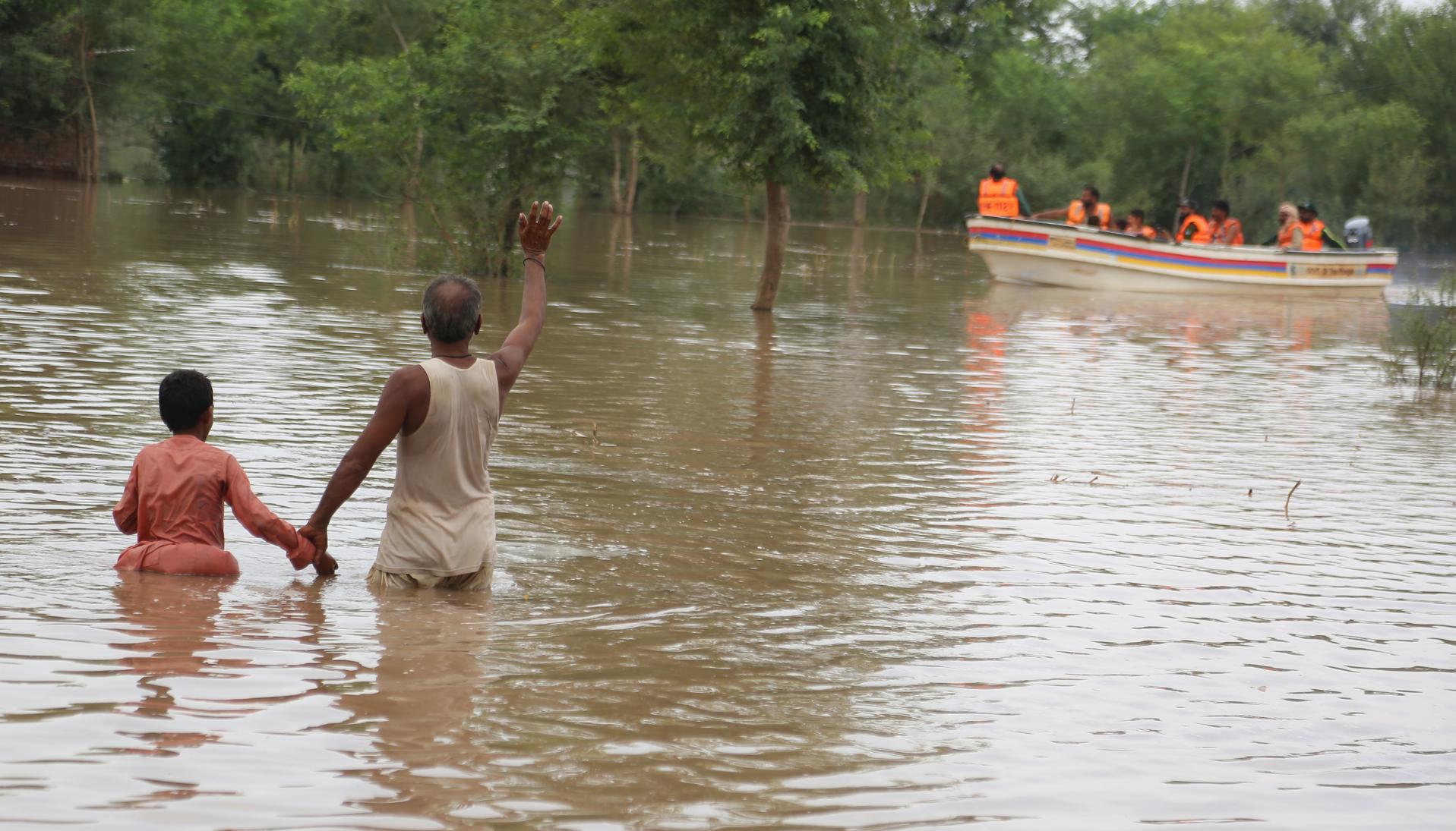 Inundaciones en Pakistán.