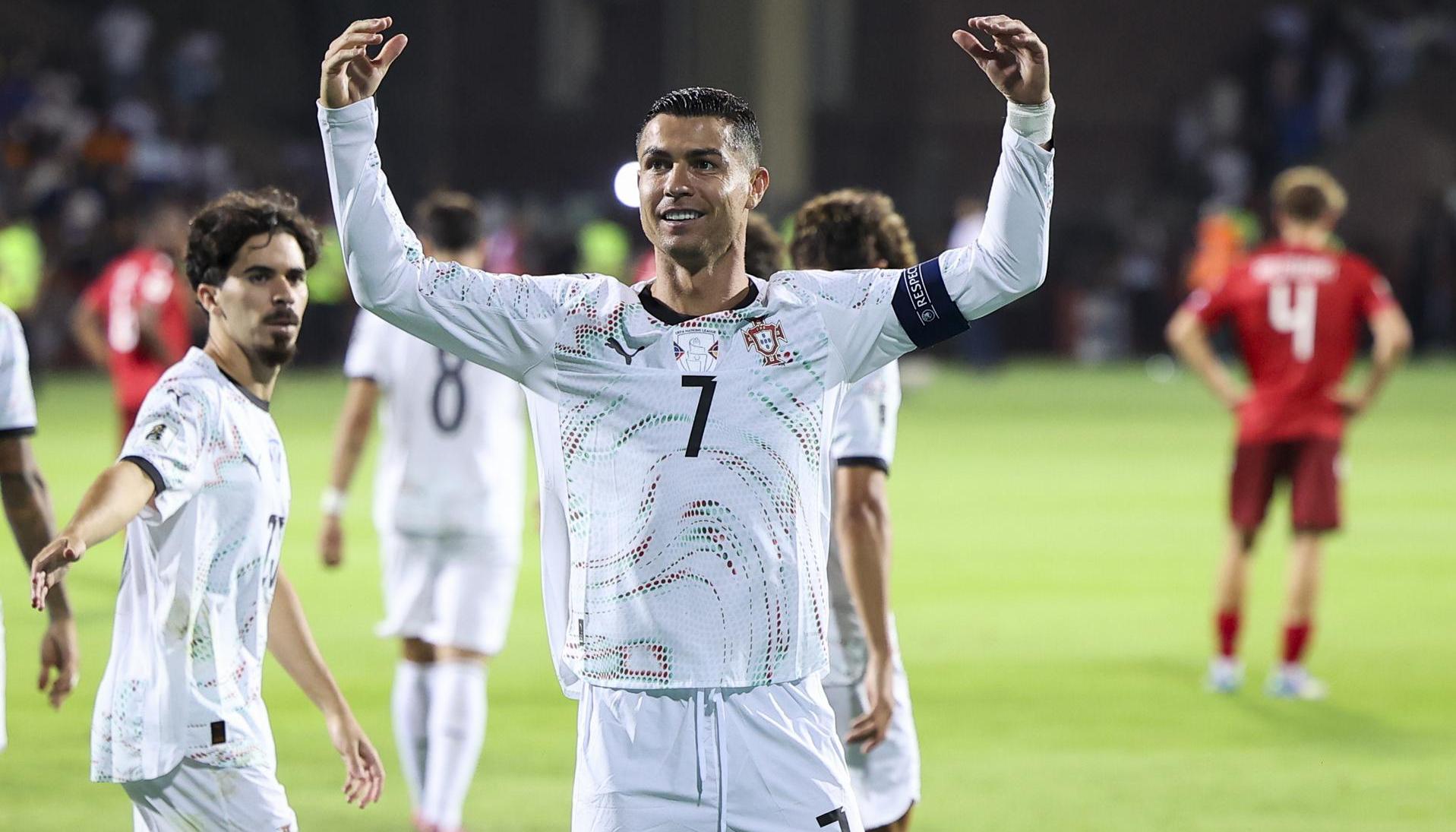 Cristiano Ronaldo celebrando uno de sus goles.
