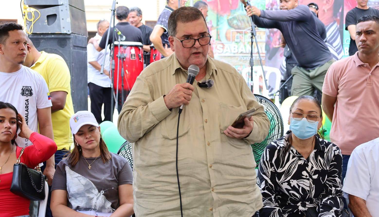 José Elías Chams, alcalde de Sabanalarga. 