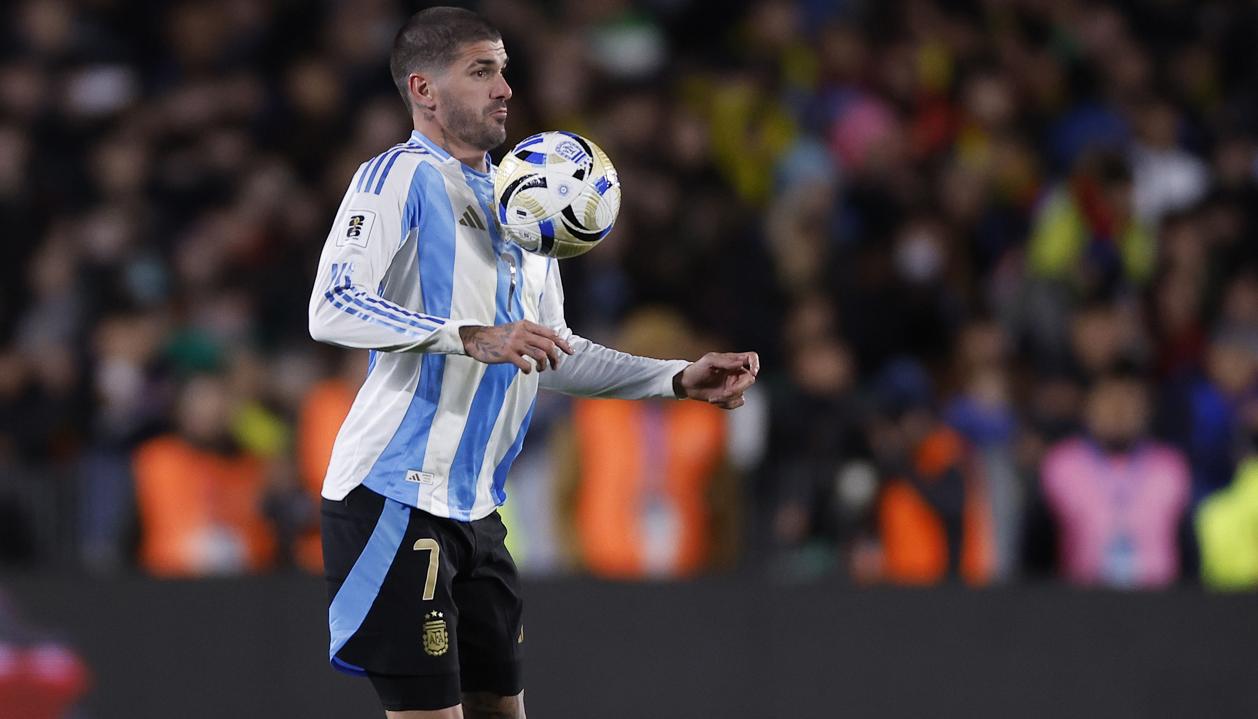 Rodrigo De Paul, mediocampista de la seleccion Argentina. 