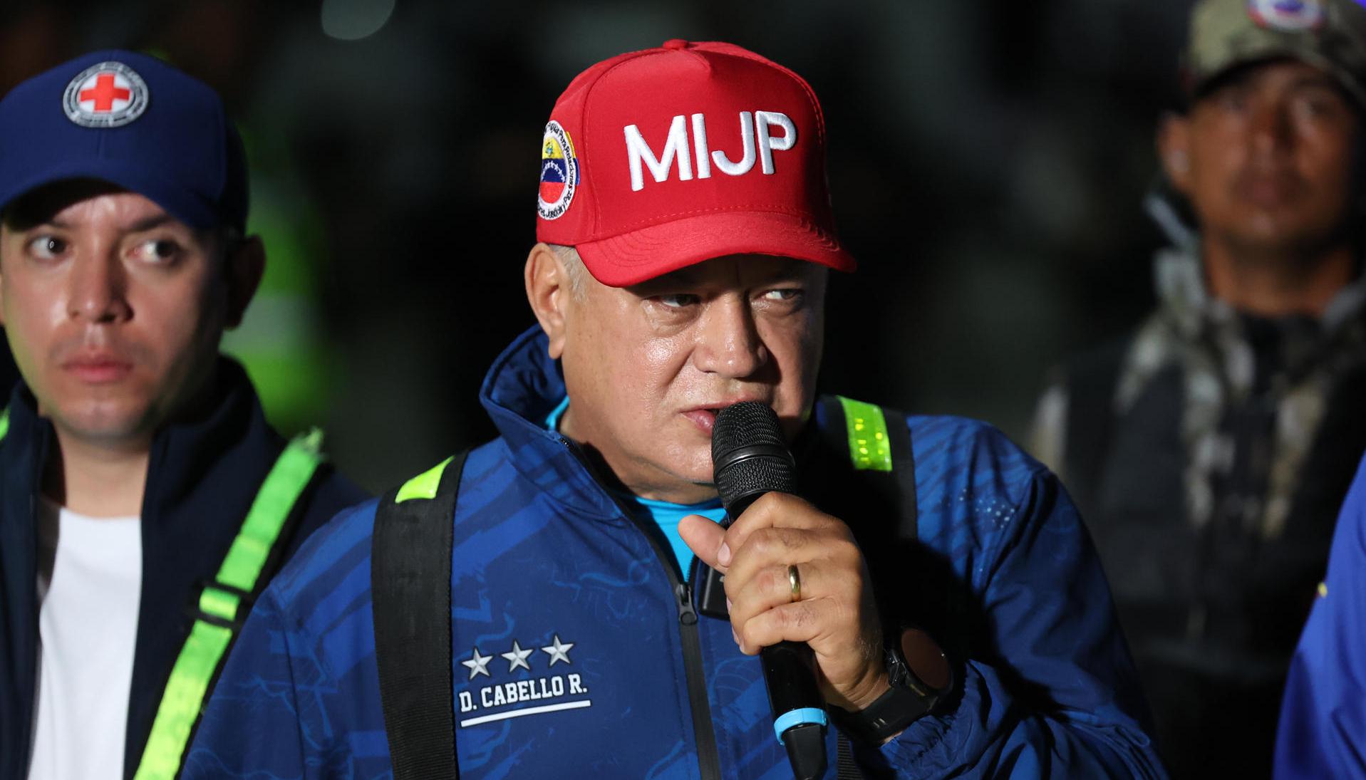 Diosdado Cabello, ministro de Interior y Justicia de Venezuela.