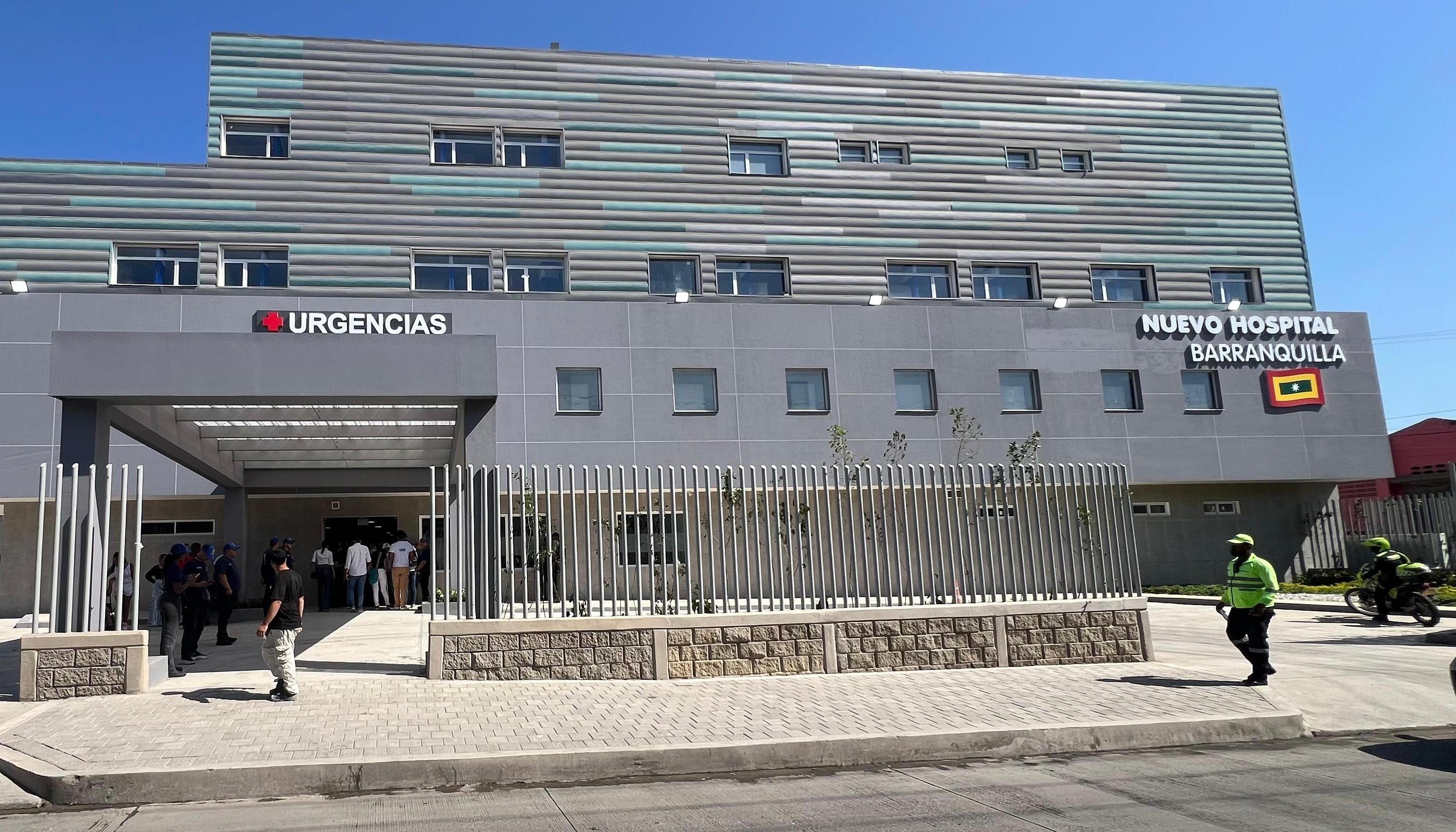 Fachada del nuevo Hospital General de Barranquilla.