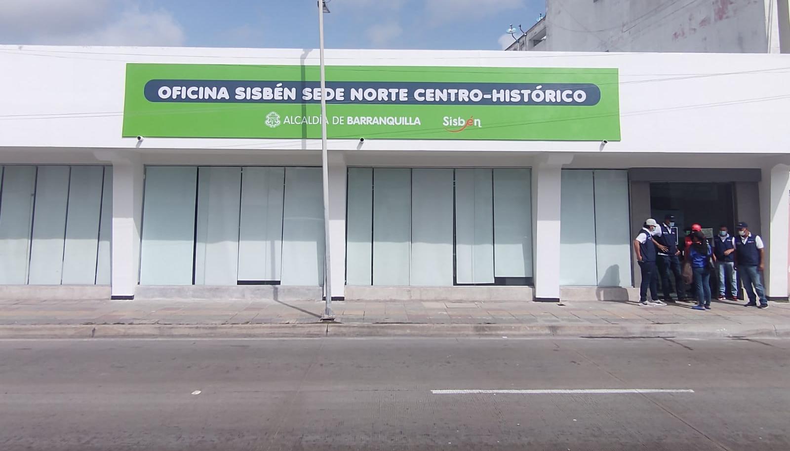 Una de las oficinas del Sisbén en Barranquilla.