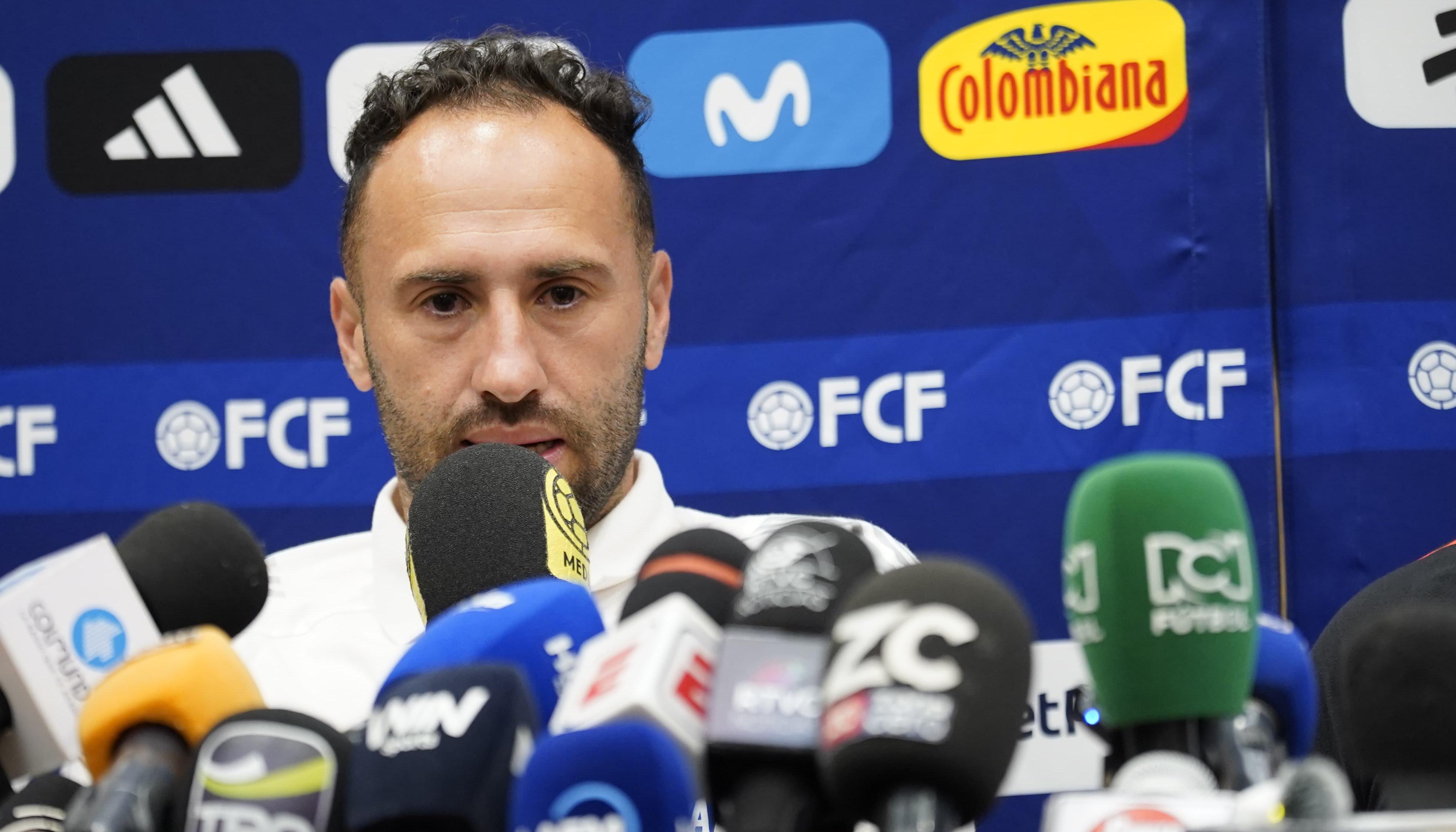 David Ospina durante la rueda de prensa de este miércoles 