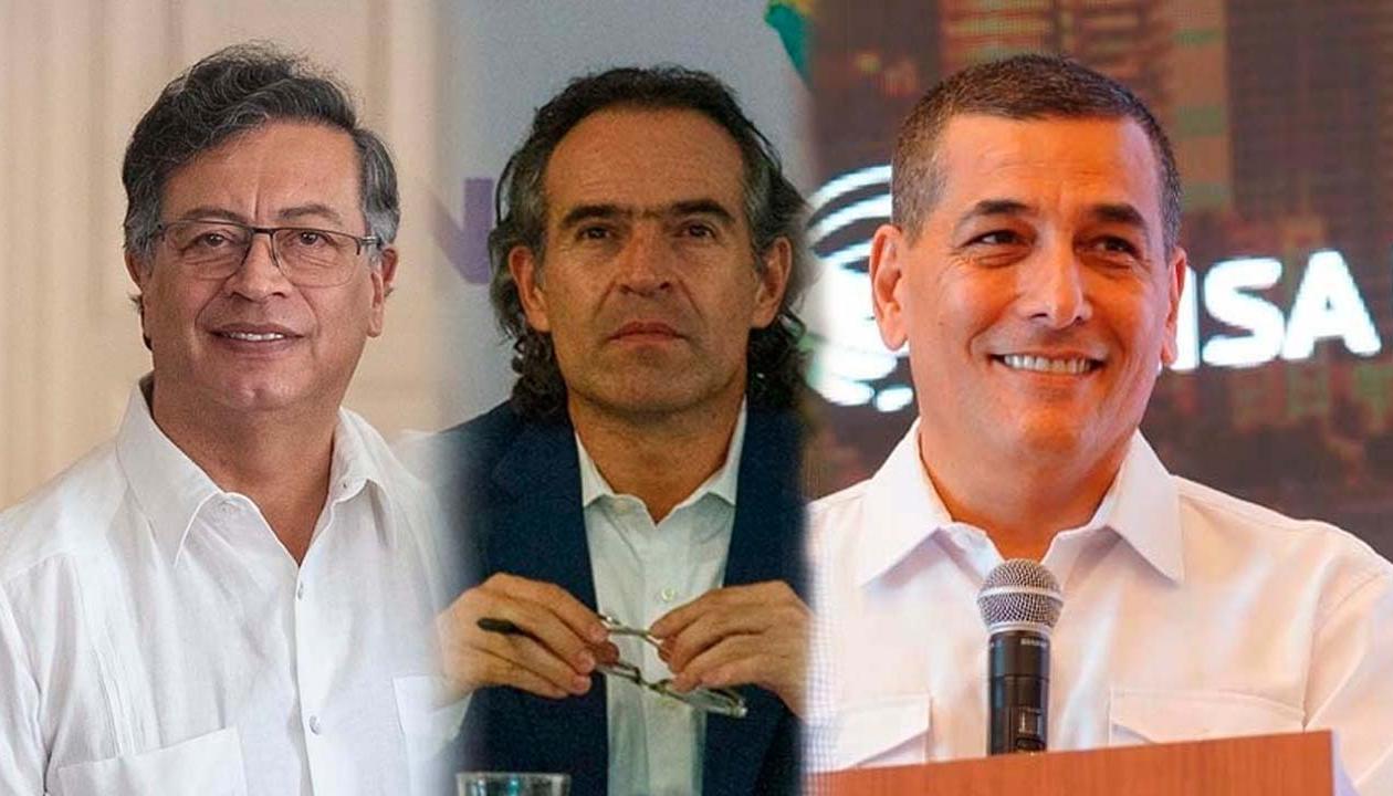 Presidente Gustavo Petro, Federico Gutiérrez y Dumek Turbay.